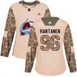 Adidas Colorado Avalanche #96 Mikko Rantanen Camo Authentic 2017 Veterans Day Women's Stitched NHL Jersey