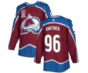 Men's Colorado Avalanche #96 Mikko Rantanen 2022 Stanley Cup Champions Patch Stitched Jersey