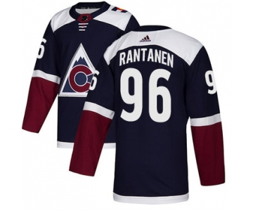 Youth Adidas Avalanche #96 Mikko Rantanen Navy Alternate Authentic Stitched NHL Jersey