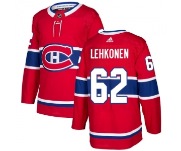 Adidas Canadiens #62 Artturi Lehkonen Red Home Authentic Stitched NHL Jersey