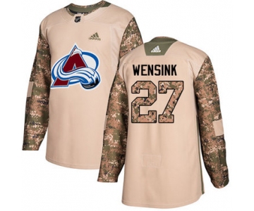 Adidas Avalanche #27 John Wensink Camo Authentic 2017 Veterans Day Stitched NHL Jersey