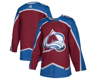 Adidas Avalanche Blank Burgundy Home Authentic Stitched NHL Jersey