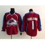 Colorado Avalanche #1 Semyon Varlamov Red Jersey