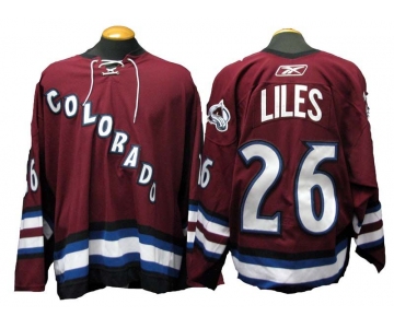 Men's Colorado Avalanche #26 John-Michael Liles Game-Used 2006-07 Alternate CCM Jersey