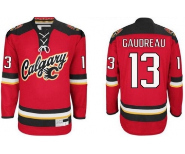 Men's Calgary Flames #13 Johnny Gaudreau 2016 Premier Alternate Jersey