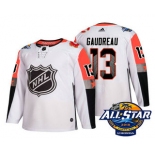 Men's Calgary Flames #13 Johnny Gaudreau White 2018 NHL All-Star Stitched Ice Hockey Jersey