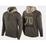 Nike Columbus Blue Jackets 70 Joonas Korpisalo Olive Salute To Service Pullover Hoodie