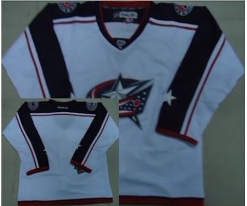 Columbus Blue Jackets Blank White Jersey