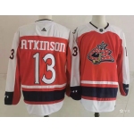 Men's Columbus Blue Jackets #13 Cam Atkinson Orange 2021 Retro Stitched NHL Jersey