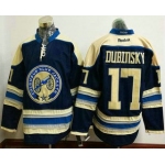 Men's Columbus Blue Jackets #17 Brandon Dubinsky Blue Third Stitched NHL Reebok Hockey Jersey