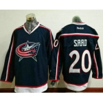 Men's Columbus Blue Jackets #20 Brandon Saad Navy Blue Home Stitched NHL Reebok Hockey Jersey