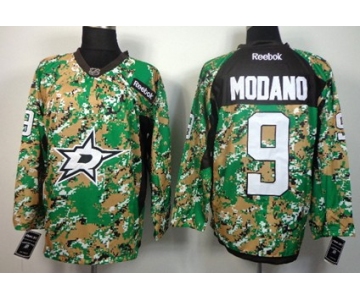 Dallas Stars #9 Mike Modano 2014 Camo Jersey