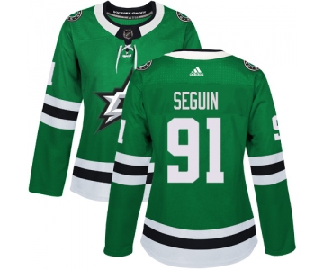 Adidas Dallas Stars #91 Tyler Seguin Green Home Authentic Women's Stitched NHL Jersey