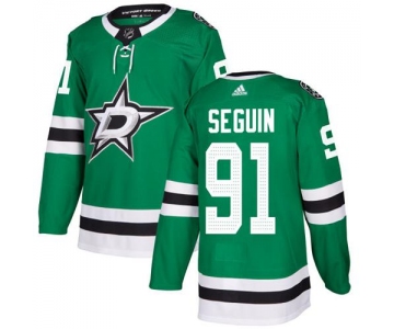 Adidas Dallas Stars #91 Tyler Seguin Green Home Authentic Youth Stitched NHL Jersey