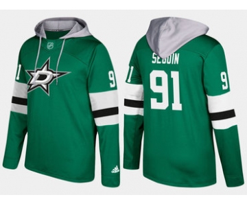 Adidas Dallas Stars 91 Tyler Seguin Name And Number Green Hoodie