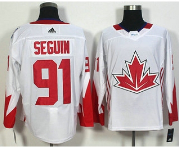 Men's Team Canada #91 Tyler Seguin White 2016 World Cup of Hockey Game Jersey