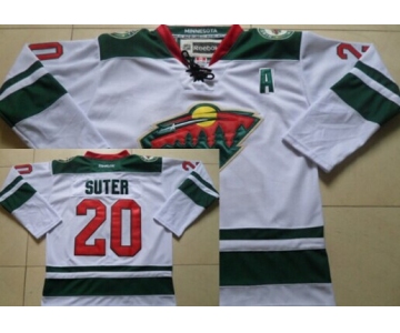 Minnesota Wild #20 Ryan Suter 2014 White Jersey