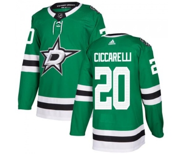 Adidas Dallas Stars #20 Dino Ciccarelli Green Home Authentic Stitched NHL Jersey