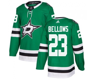 Adidas Dallas Stars #23 Brian Bellows Green Home Authentic Stitched NHL Jersey