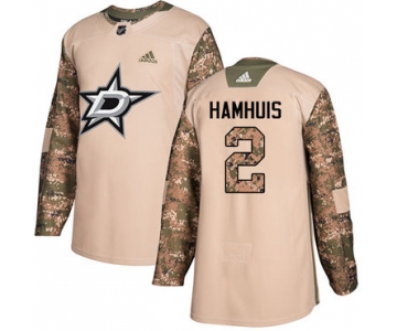 Adidas Stars #2 Dan Hamhuis Camo Authentic 2017 Veterans Day Stitched NHL Jersey