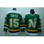 Dallas Stars #15 Bobby Smith Green Throwback CCM Jersey