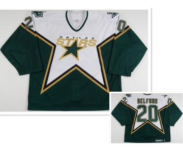 Men's Dallas Stars #20 Eddy Balfour CCM Throwback Home NHL Jersey