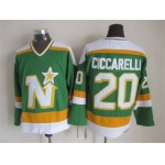 Men's Minnesota North Stars #20 Dino Ciccarelli 1978-79 Green CCM Vintage Throwback Jersey