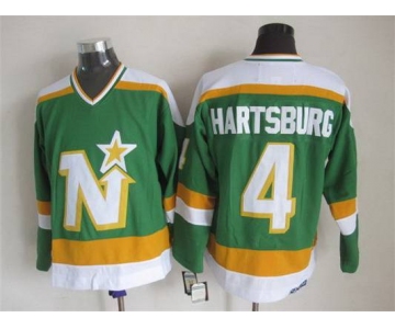 Men's Minnesota North Stars #4 Craig Hartsburg 1978-79 Green CCM Vintage Throwback Jersey