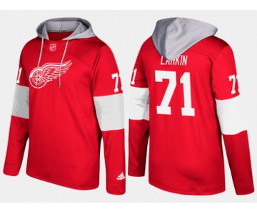 Adidas Detroit Red Wings 71 Dylan Larkin Name And Number Red Hoodie