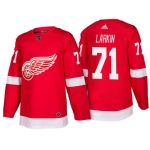 Men's Detroit Red Wings  #71 Dylan Larkin  Red Home 2017-2018 adidas Hockey Stitched NHL Jersey