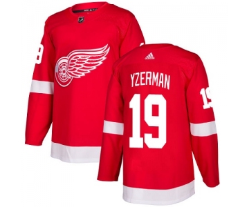 Adidas Detroit Red Wings #19 Steve Yzerman Red Home Authentic Stitched Youth NHL Jersey