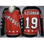 Detroit Red Wings #19 Steve Yzerman Orange All-Star Throwback CCM Jersey