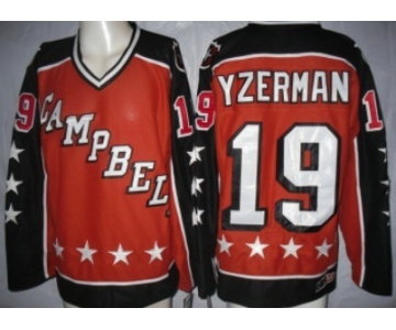 Detroit Red Wings #19 Steve Yzerman Orange All-Star Throwback CCM Jersey