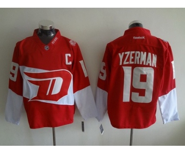 Men's Detroit Red Wings #19 Steve Yzerman Reebok Red 2016 Stadium Series Team Premier Jersey