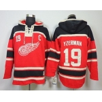 Old Time Hockey Detroit Red Wings #19 Steve Yzerman Red Hoodie