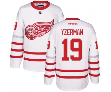 Red Wings #19 Steve Yzerman White Centennial Classic Stitched NHL Jersey