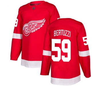 Red Wings #59 Tyler Bertuzzi Red Home Authentic Stitched Hockey Jersey