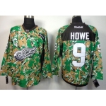 Detroit Red Wings #9 Gordie Howe 2014 Camo Jersey