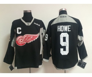 Detroit Red Wings #9 Gordie Howe 2014 Training Black Jersey