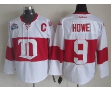 Detroit Red Wings #9 Gordie Howe White Winter Classic Jersey