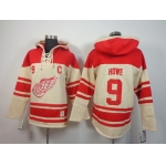 Old Time Hockey Detroit Red Wings #9 Gordie Howe Cream Hoodie