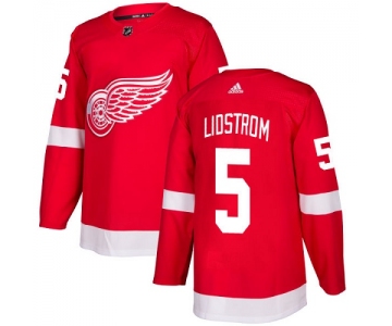 Adidas Detroit Red Wings #5 Nicklas Lidstrom Red Home Authentic Stitched Youth NHL Jersey