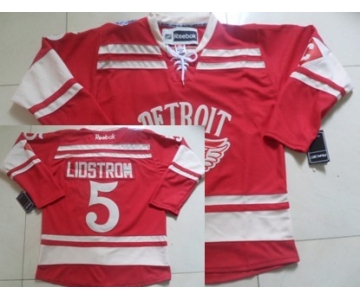 Detroit Red Wings #5 Nicklas Lidstrom 2014 Winter Classic Red Jersey