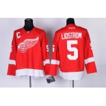 Detroit Red Wings #5 Nicklas Lidstrom Red Jersey