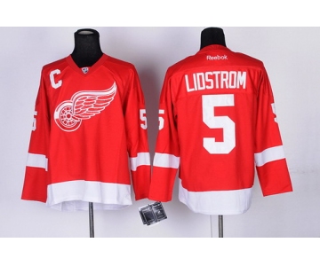 Detroit Red Wings #5 Nicklas Lidstrom Red Jersey