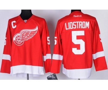 Detroit Red Wings #5 Nicklas Lidstrom Red Kids Jersey