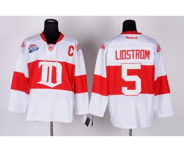 Detroit Red Wings #5 Nicklas Lidstrom White Winter Classic Jersey