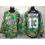 Detroit Red Wings #13 Pavel Datsyuk 2014 Camo Jersey