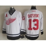 Detroit Red Wings #13 Pavel Datsyuk 2014 White Jersey