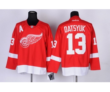 Detroit Red Wings #13 Pavel Datsyuk Red Jersey